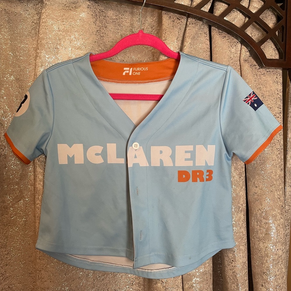Furious Motorsports crop jersey McLaren DR3 Daniel Ricciardo F1 Formula 1 S